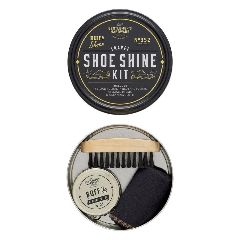 Travel Shoe Shine Kit - Gentleman's Hardware