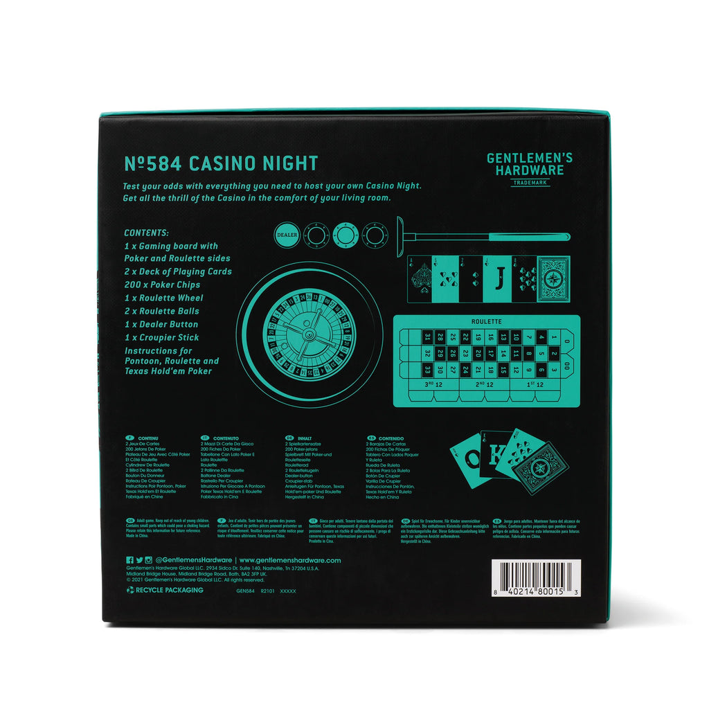 Casino Night Game - Gentlemen's Hardware