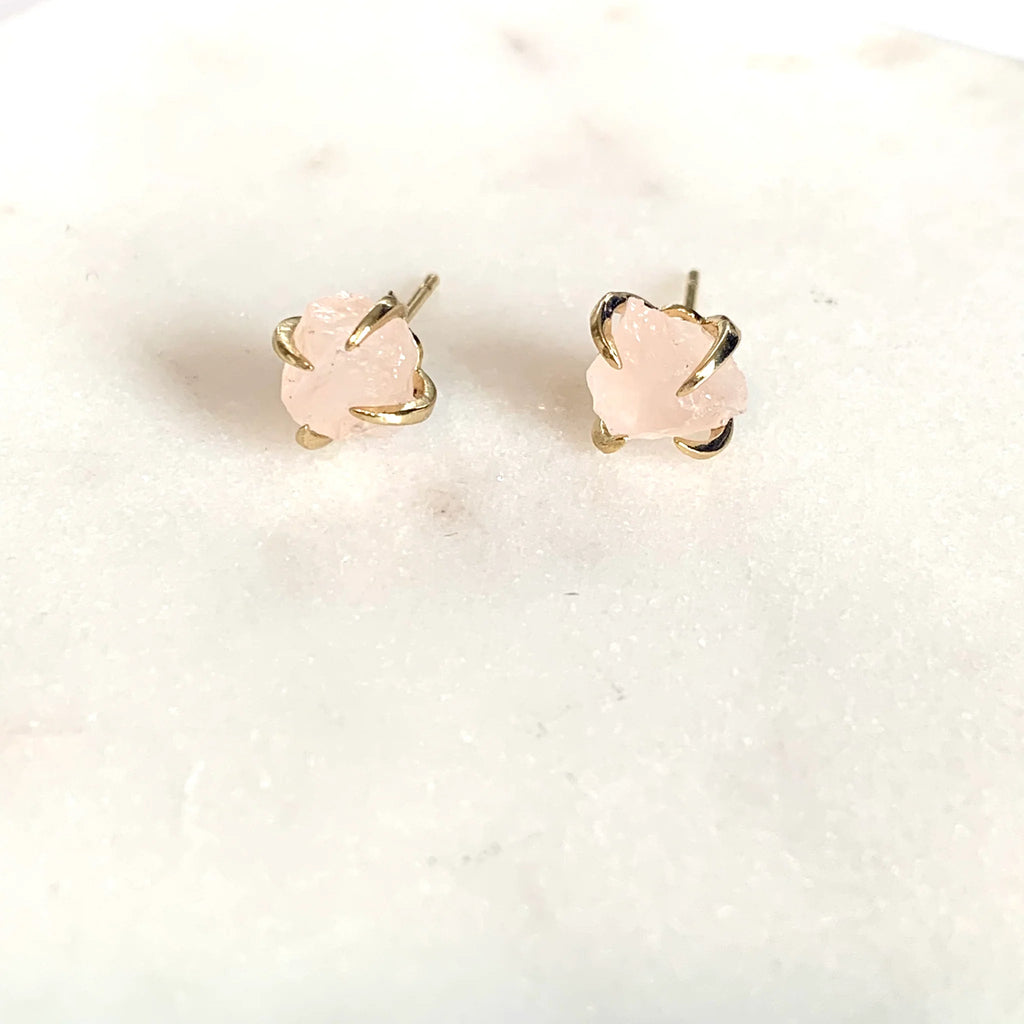 Pink Quartz Earrings - Royce & Oak