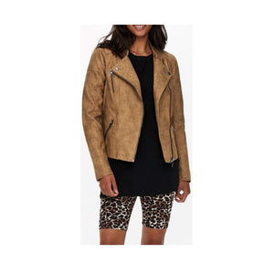 Ava Faux Leather Biker Jacket - Only