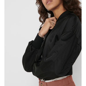 Jackie Cropped Bomber Jacket - Only