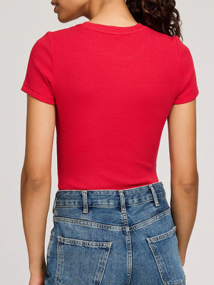 Tate Ribbed T-Shirt - Gentle Fawn