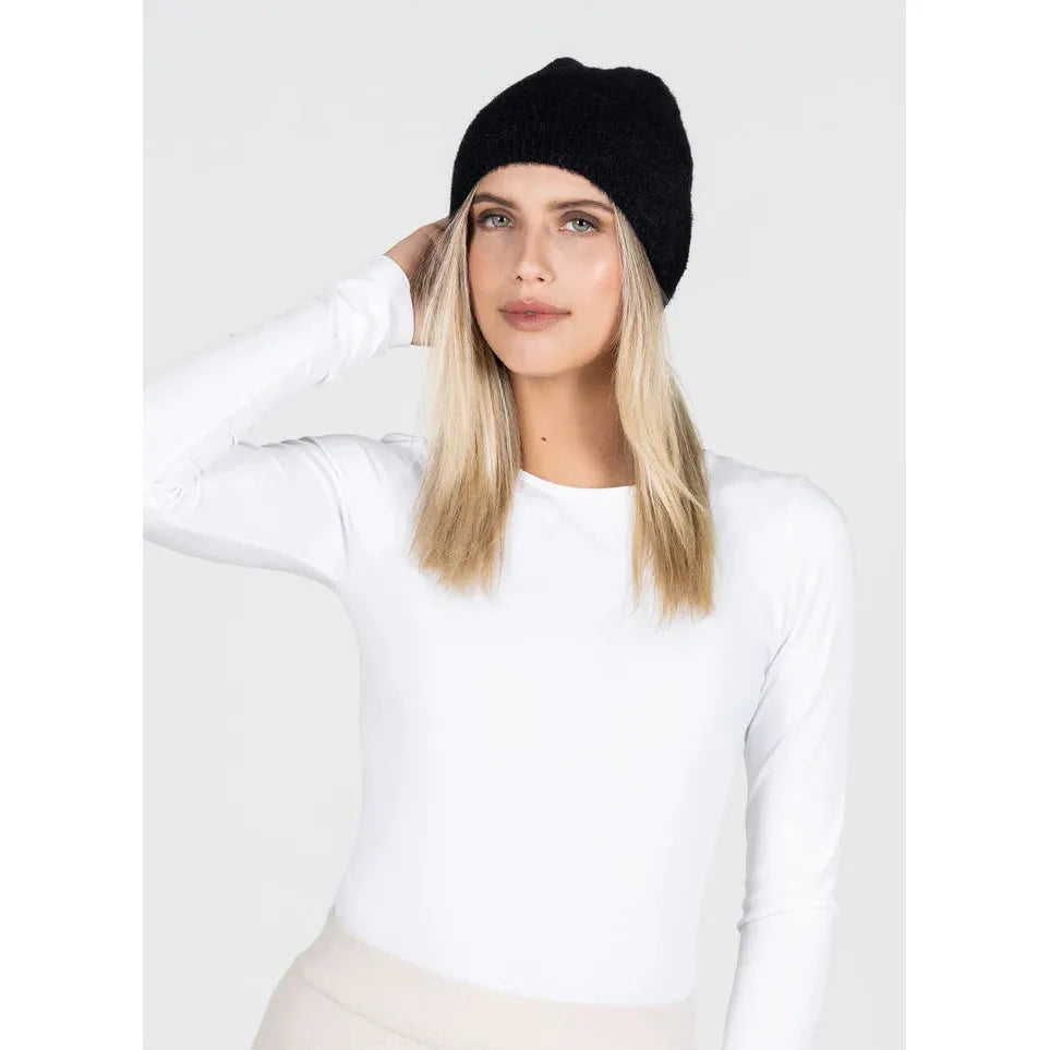 Fuzzy Ribbed Beanie Hat - C'est Moi