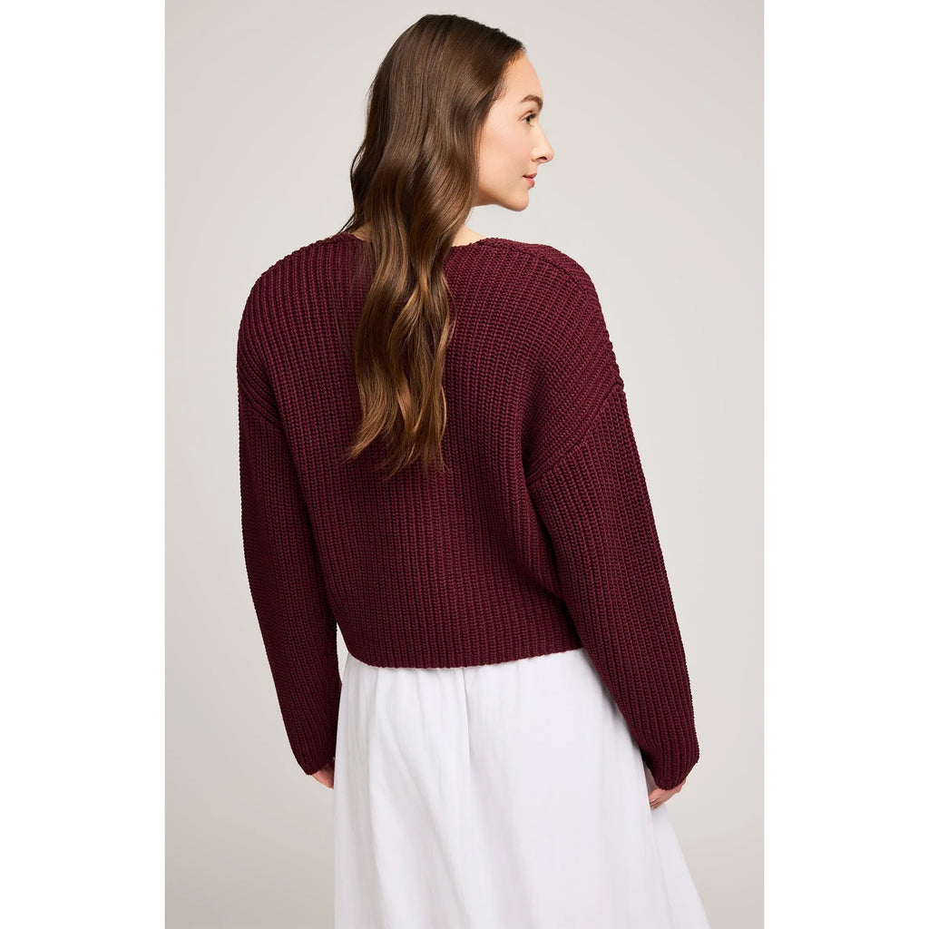 Spencer V-Neck Knit Sweater - Gentle Fawn