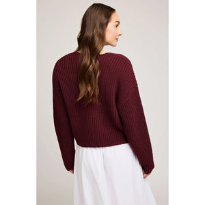 Spencer V-Neck Knit Sweater - Gentle Fawn