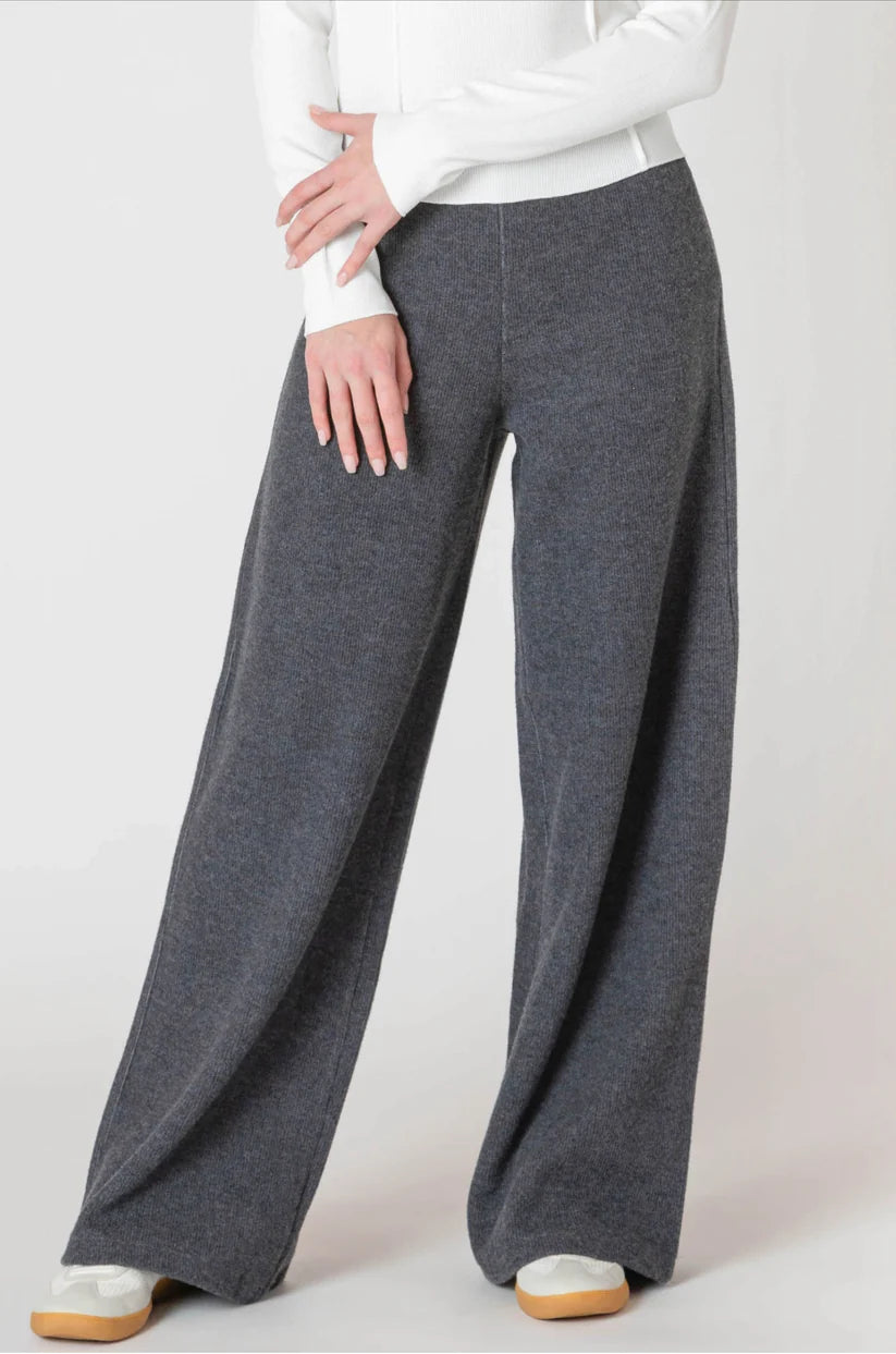 Wide Leg Ribbed Pant - Room 34