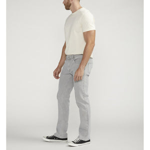 Allan Slim Straight Jean - Silver