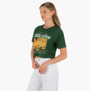 Wild And Free Boxy Crop Tee - Hurley
