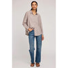 Arabella Striped Button Down Shirt - Gentle Fawn