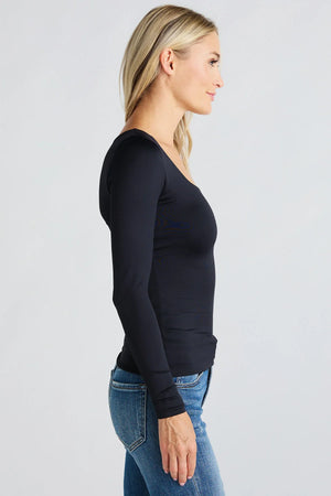 Mariana LS Scoop Top - RD