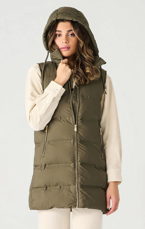 Hooded Puffer Vest - Dex