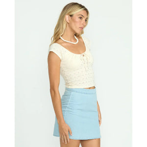 Mia SS Knit Shirt - Billabong