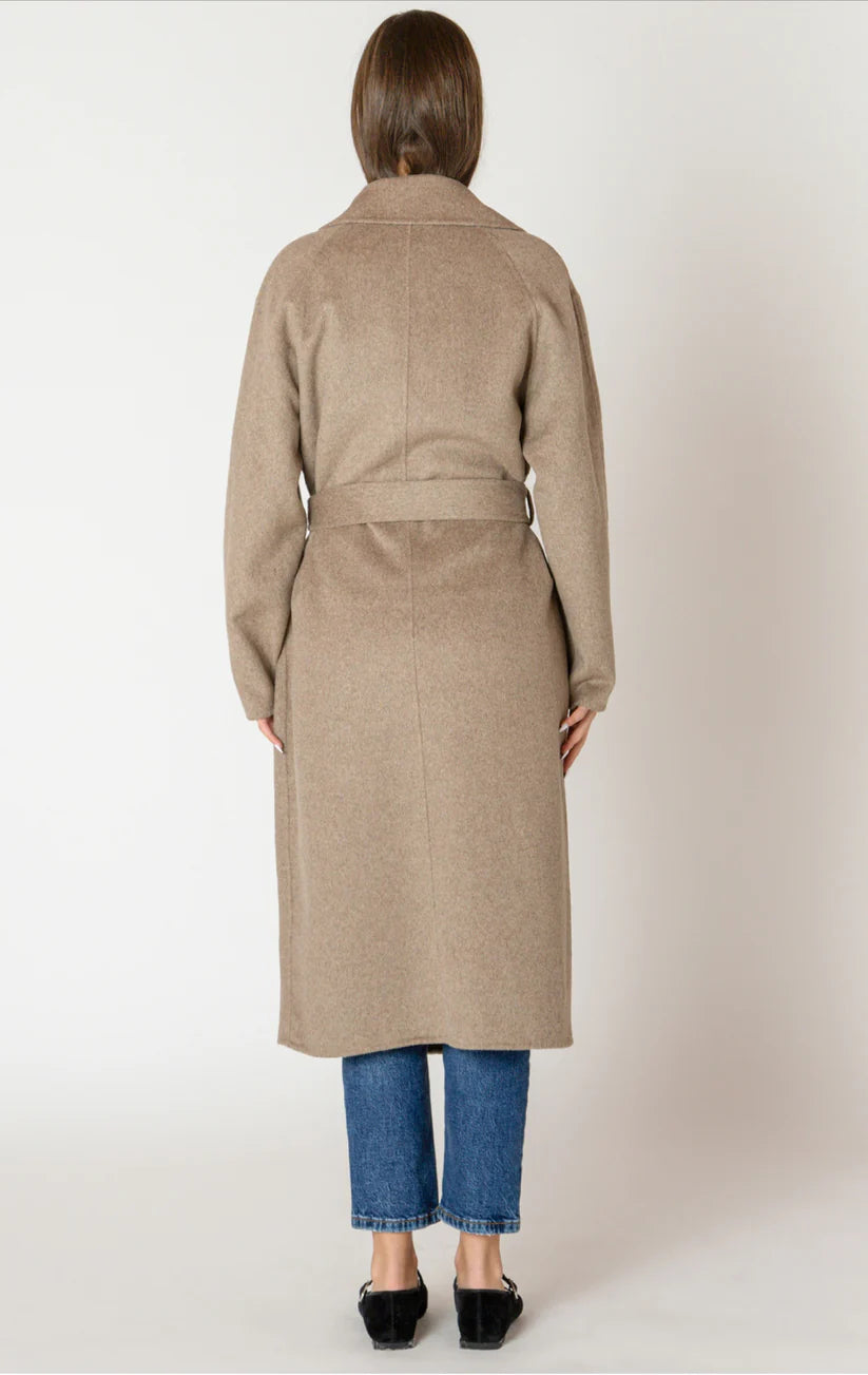 Long Belted Coat - Black Tape