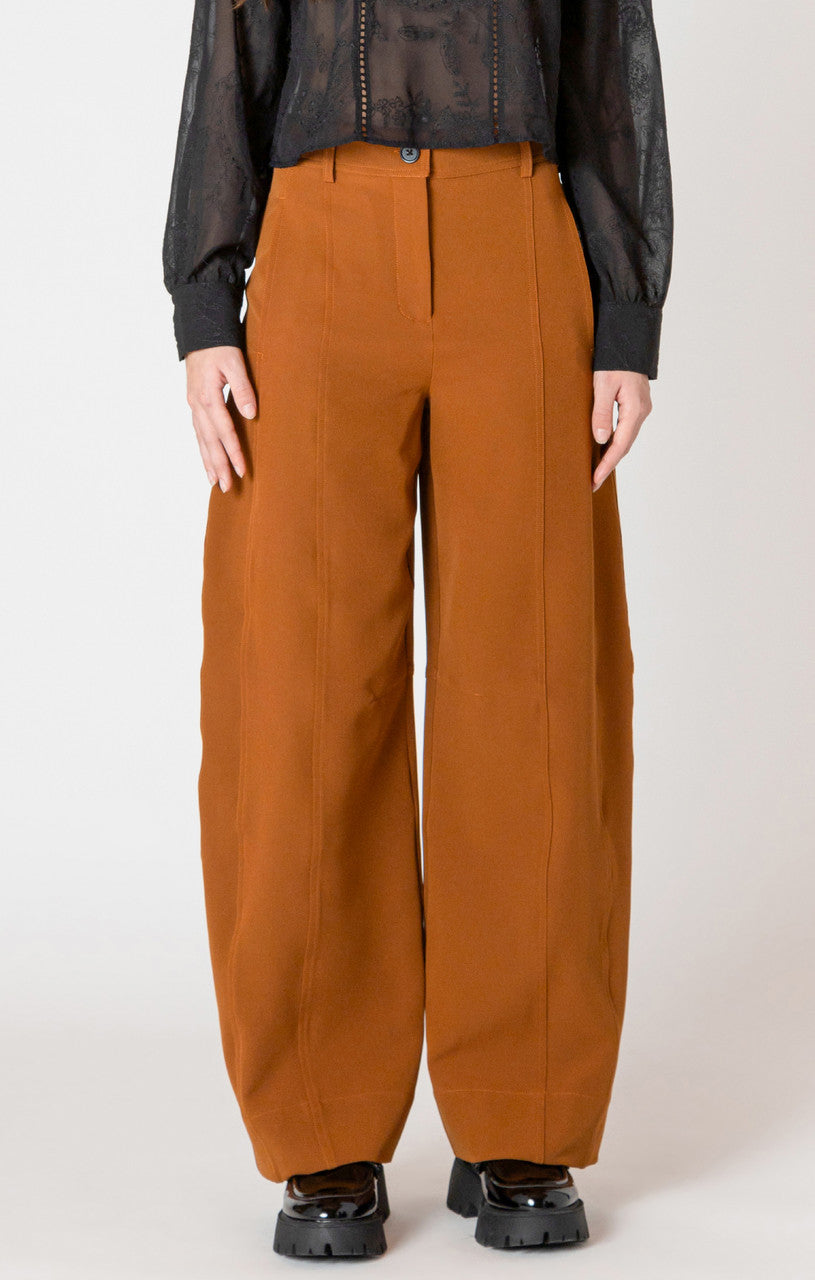Barrel Leg Trouser - Black Tape