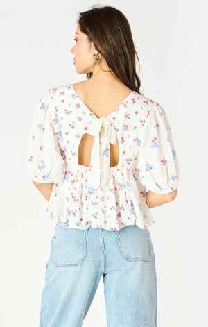 Tie Back Printed Top - Dex