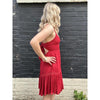 Sharlyn Adjustable Strap Shirred Dress - RD