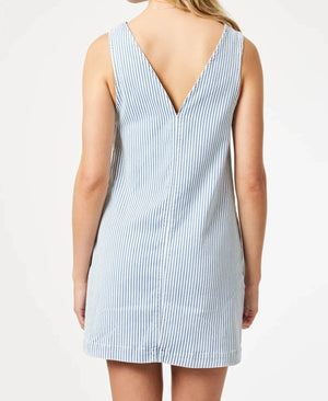 Bertha Stripe Dress - Mavi