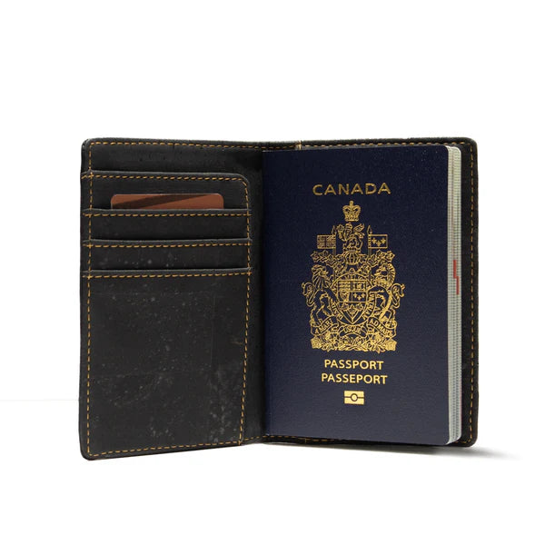 Cork Passport Holder - Kuma