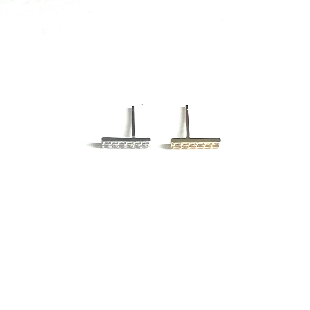 Longer Sparkle Bar Earring - Royce &  Oak