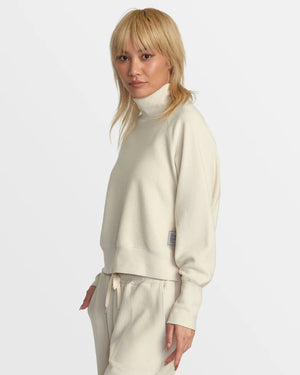 Sofie Waffle Mock Neck Sweater - RVCA