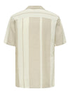 Caiden Life Stripe Linen Resort SS Shirt - Only & Sons