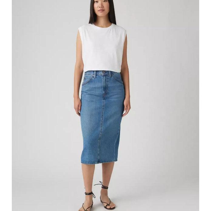 High Rise Back Slit Skirt - Levi's