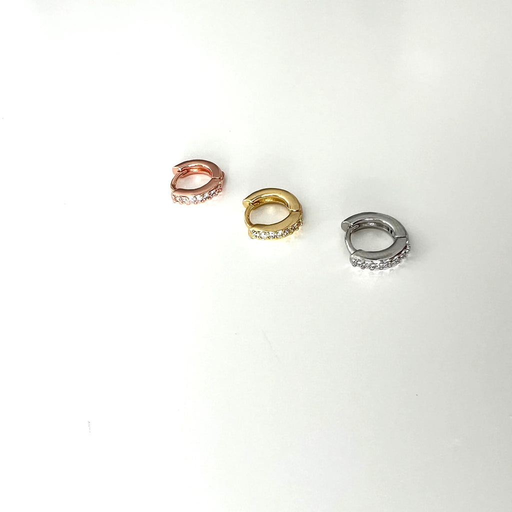 Micro Sparkle Huggie Earring - Royce & Oak