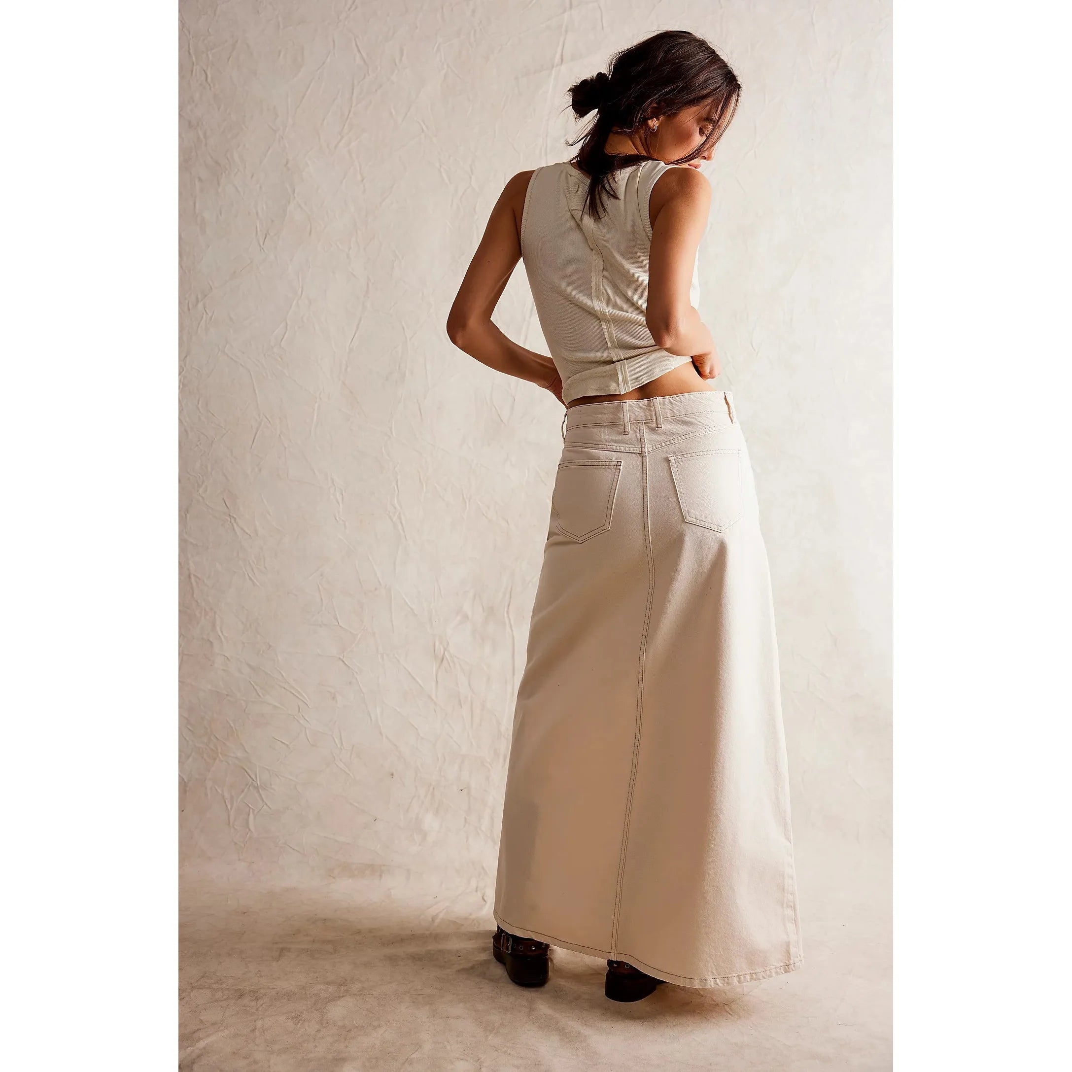 スカート musinsastandardwoman Women's Straight Maxi Skirt Gunl MW Women's Skirts – Wall Street Clothing
