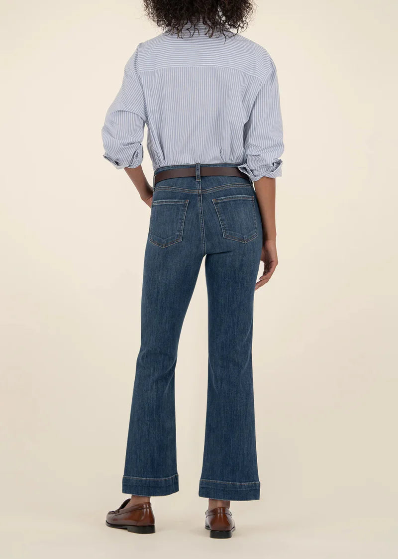 Kelsey High Rise Fab Ab Ankle Flare - Kut From The Kloth