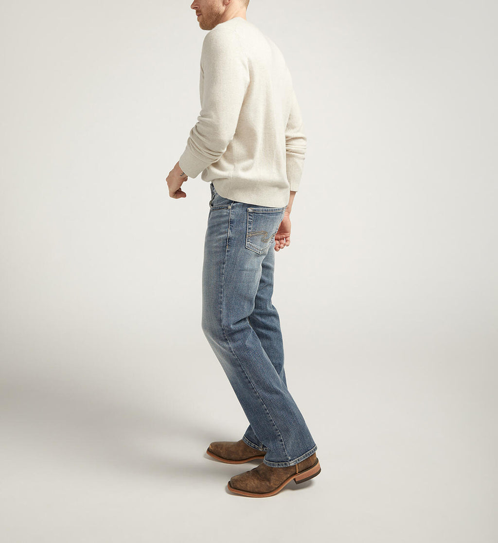 Jace Slim Fit Bootleg Jean - Silver