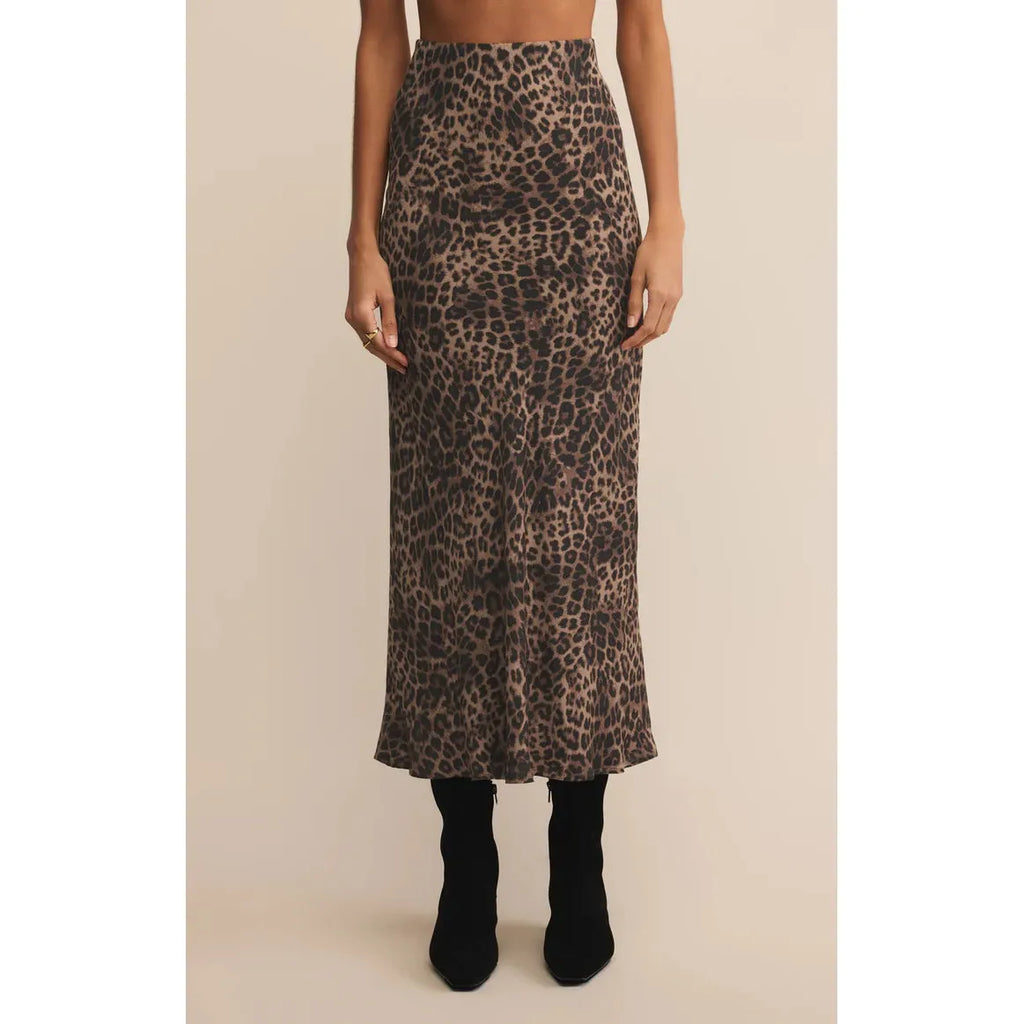 Izabel Leopard Skirt - Z Supply