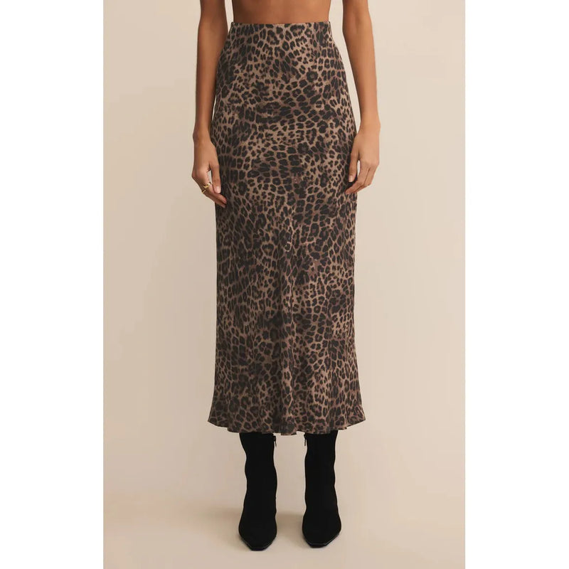 Izabel Leopard Skirt - Z Supply