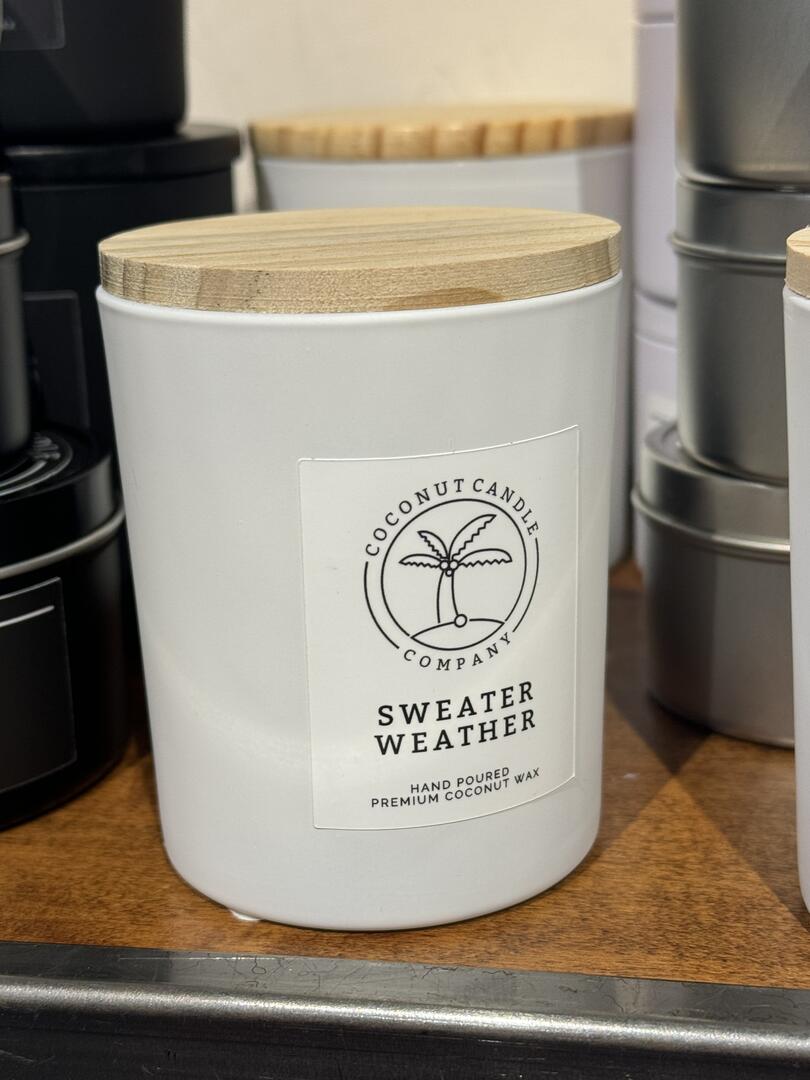 Sweater Weather 6oz Glass Jar - Coconut Candle Company