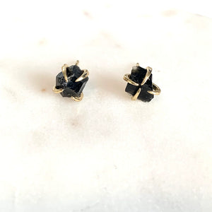 Obsidian Earrings - Royce & Oak