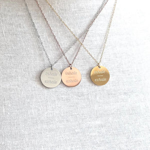 Inhale/Exhale Necklace - Royce & Oak