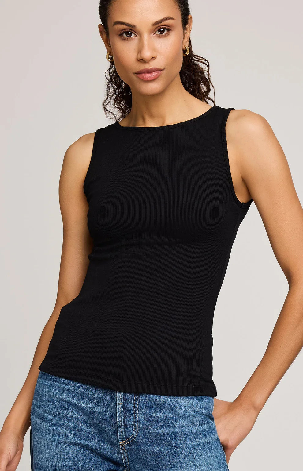 Naia Ribbed Tank Top - Gentle Fawn