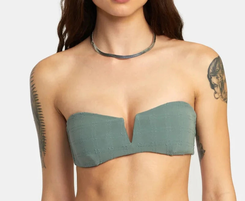 Greeting V Wire Bandeau Top - RVCA