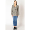 Textured Longline Blazer - Black Tape