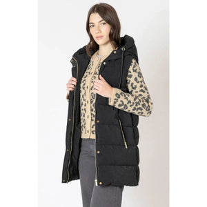 Hooded Puffer Vest - Dex