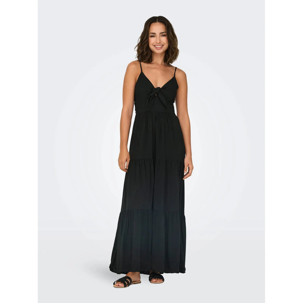Jennie S/L Knot Long Dress - Only