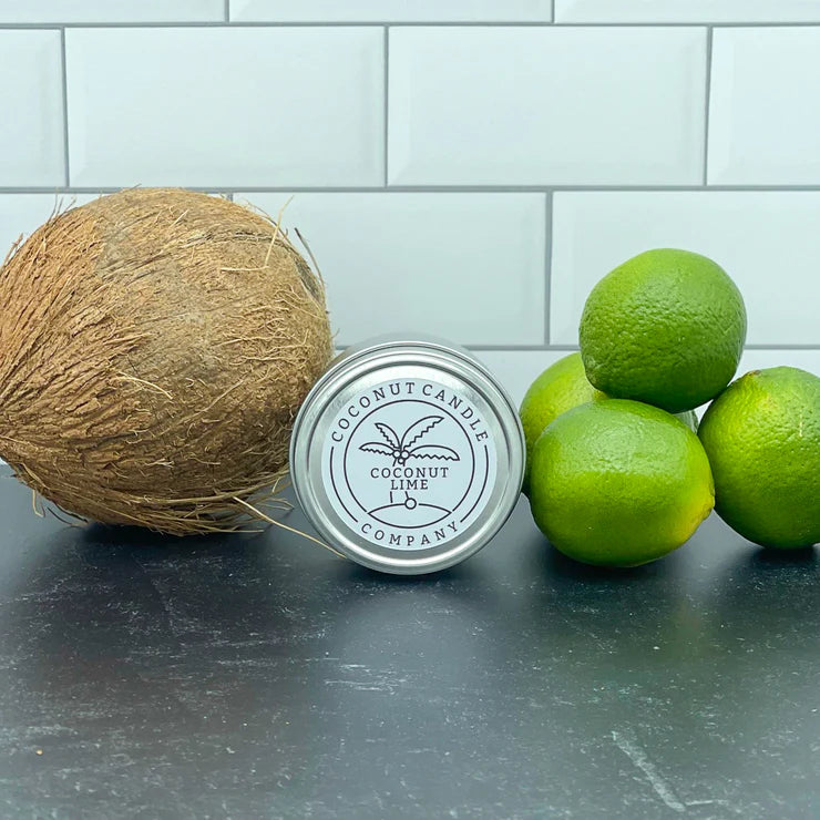 Coconut Lime 4oz Metal Tin - Coconut Candle Company