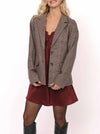 Ambition Houndstooth Blazer - Sadie & Sage