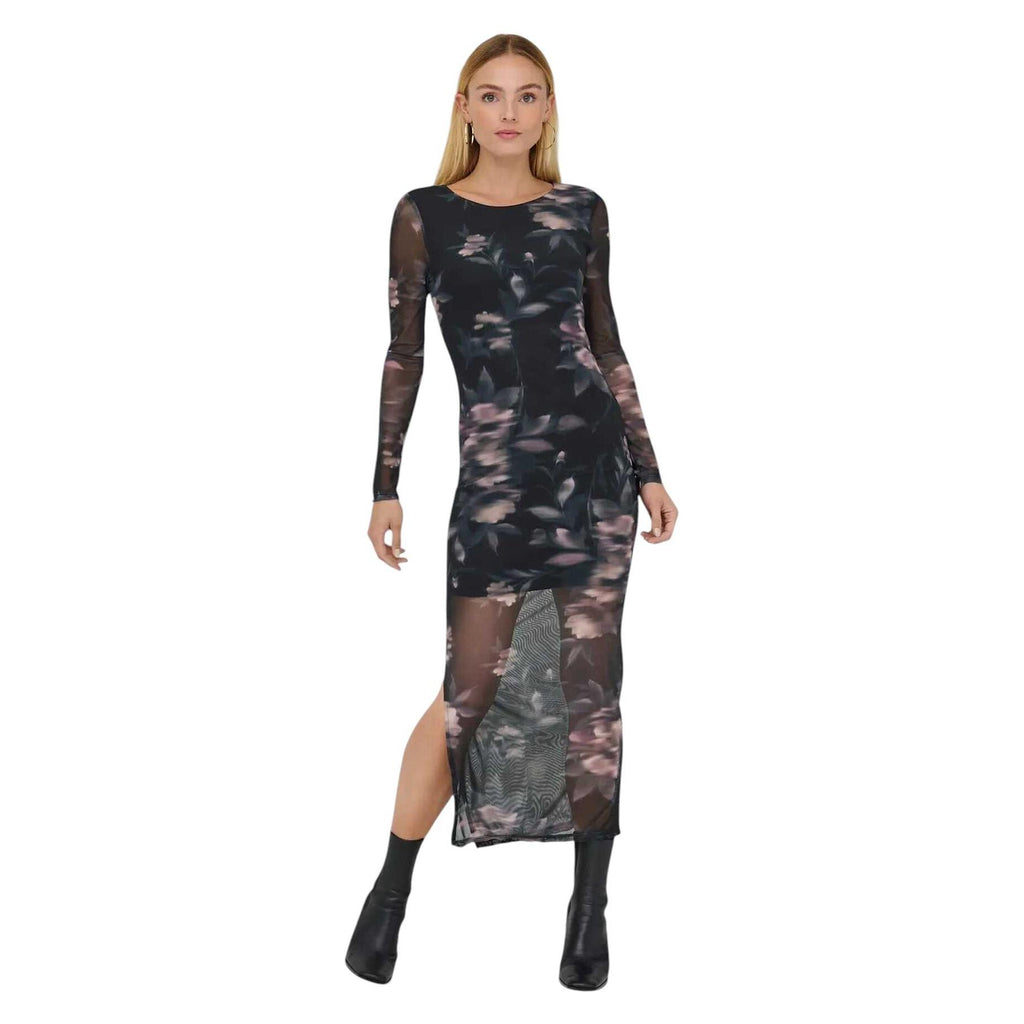 Kaya Life LS Roushing Mesh Dress - Only
