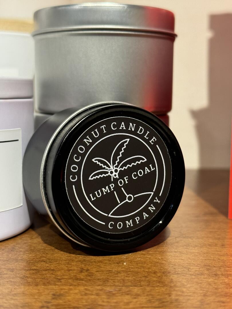 Lump of Coal 2oz Tin - Coconut Candle Company