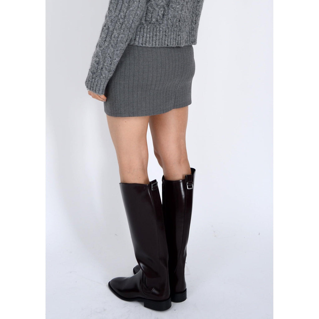 Mara Mini Skirt w/ Slit - RD