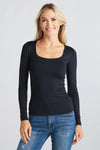 Mariana LS Scoop Top - RD