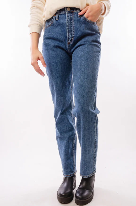 Highly Desirable Straight Jean - Silver