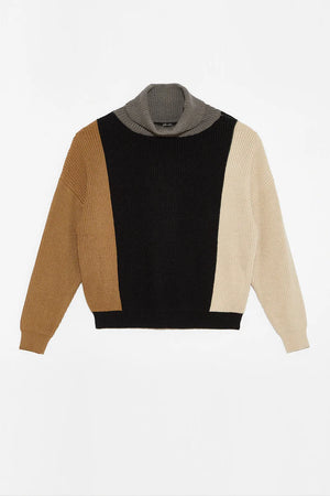 Gardenia Colour Block Sweater - Deluc