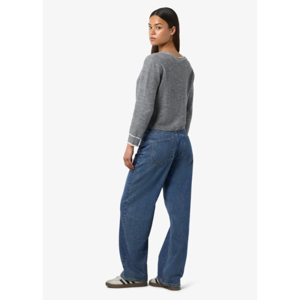 Skylar L/S Contrast Knit Cardigan - Noisy May