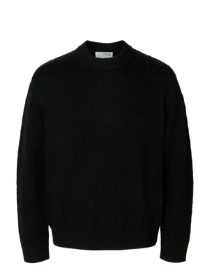 Philip LS Knit Relaxed Crew Neck - Selected